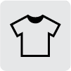 A white t-shirt is shown on top of a green background.