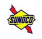 A yellow and blue logo for sunoco.