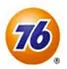 A logo of 7 6 gas station.