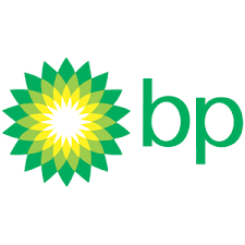 A green and yellow logo for bp.